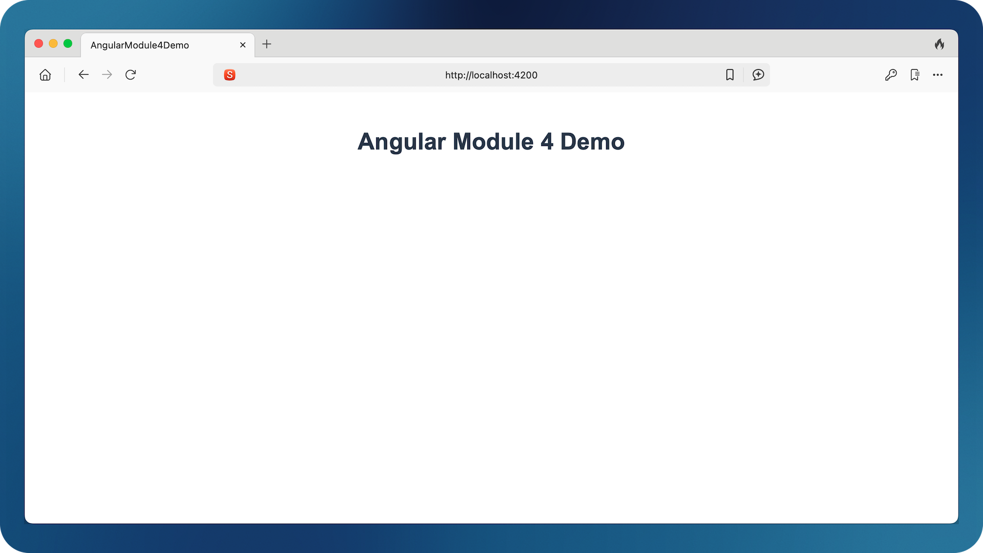 Angular Module 4 Demo